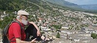 Panorama vanaf Gjirokastër kasteel